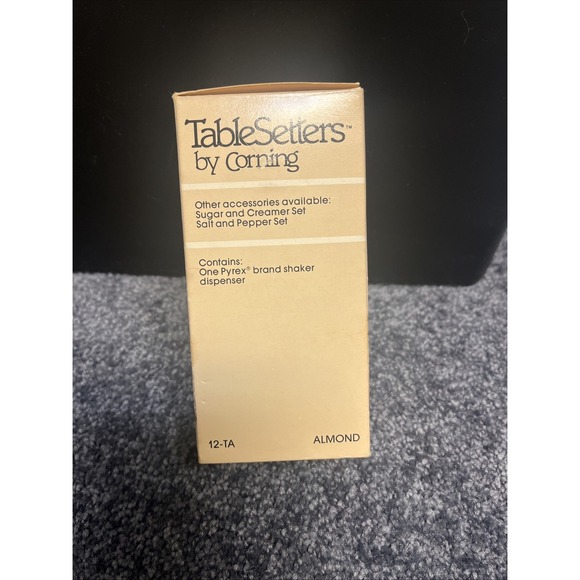 Vintage Corning‎ Pyrex TableSetters Shaker Dispenser Almond Glass - Picture 3 of 7